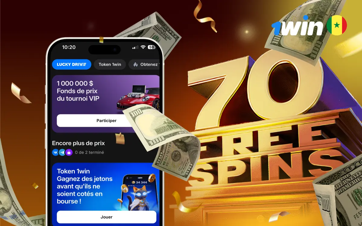 Bonus 1win Sénégal, code promo et cashback